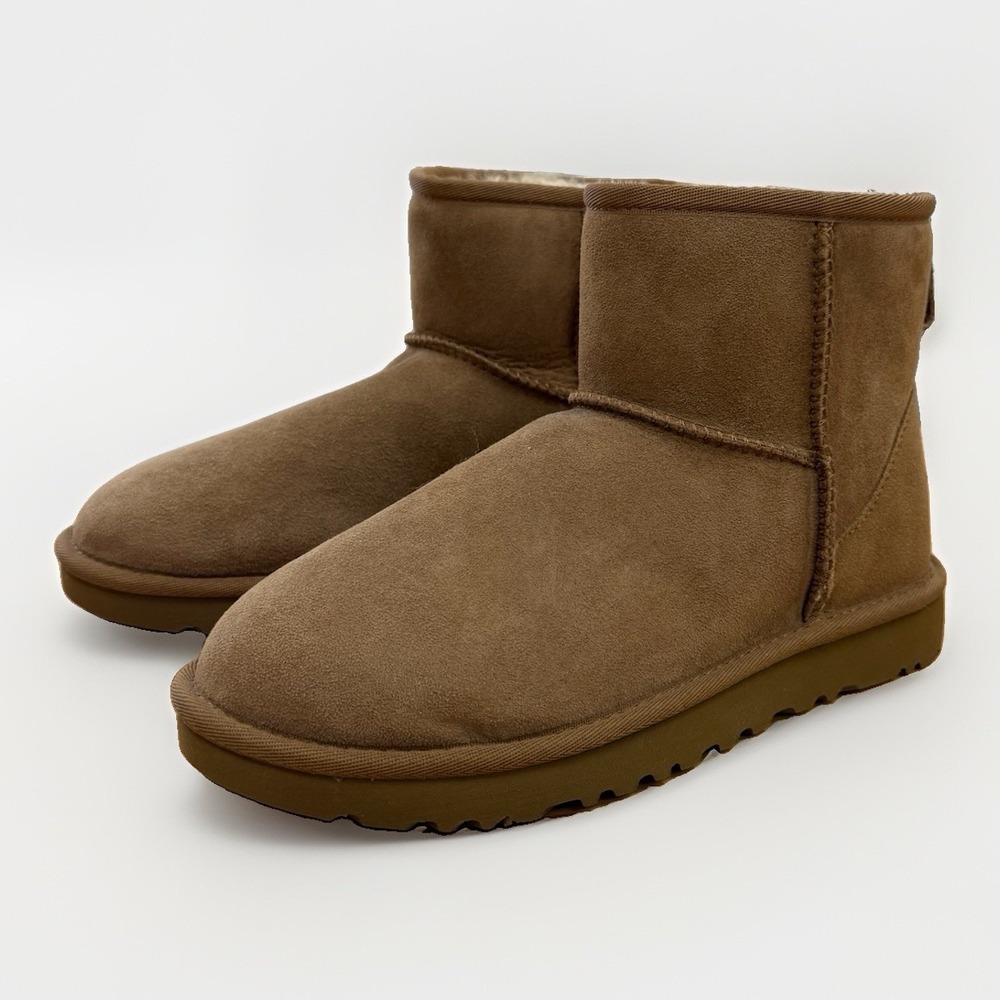 UGG Women's Classic Mini II Boots size 6 Chestnut Wool Lined NEW 1016222
